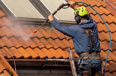 Démoussage et hydrofuge de toiture à Carrouges
